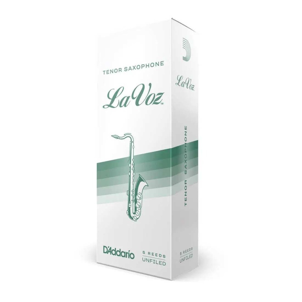 D'Addario La Voz Tenor Saxophone Reeds Medium Unfiled 2-Pack of 5